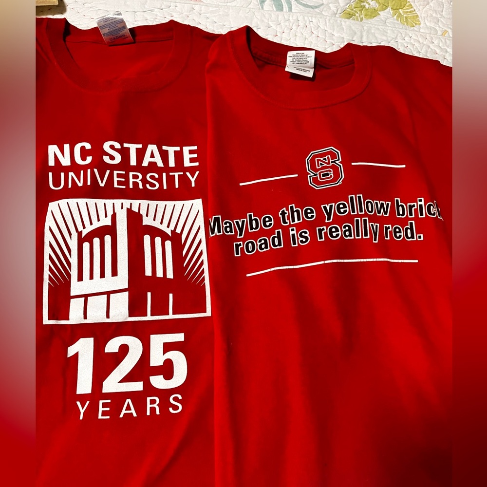 NCSU, NC State Vintage 125 Anniversary tee shirts EUC